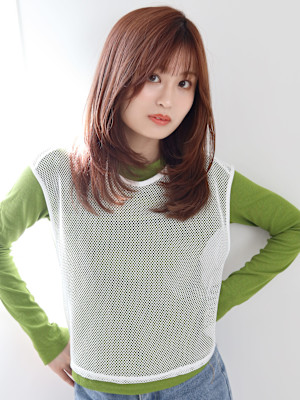 【tetote六甲道 柳】ニュアンスカラー/ レイヤーロング