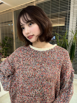 福岡 天神 大名 kchiara×ショートボブ