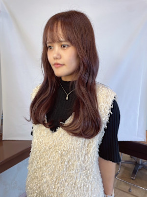 【MICHI 富田店　古作蓮】カシスブラウン　ブリーチなし