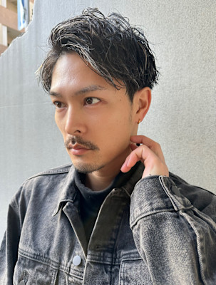 kisai BUZZ＊岬弘人メンズパーマ×ハイライト