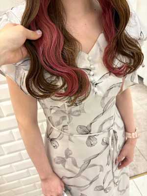 ハニーベージュ×王道ピンクインナー＊まゆ