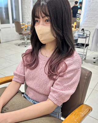 ベビーピンクグラデーション