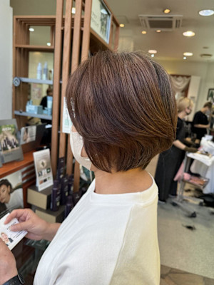 毛流れショートボブ/Ju