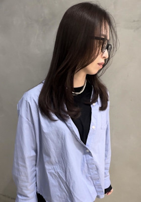 レイヤー/顔まわり/髪質改善カラー