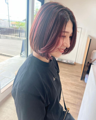 ブリーチデザインカラー髪質改善トリートメント