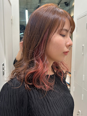 おしゃれ度アップピンクイヤリングカラー