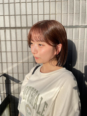 くすみピンクカラー/学割/ミルクティーベージュ/ピンクカラー