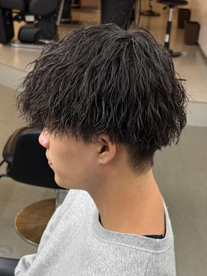 メンズマッシュ　ツイストスパイラルパーマ