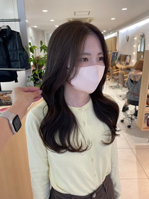 オリーブカラー、レイヤーカット