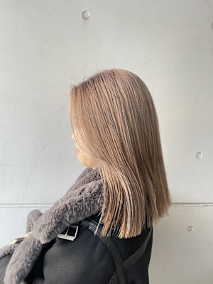 ハイトーンカラー/ベージュカラー/ミルクティーベージュカラー