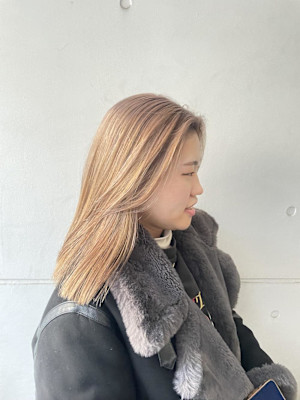 ハイトーンカラー/ベージュカラー/ミルクティーベージュカラー