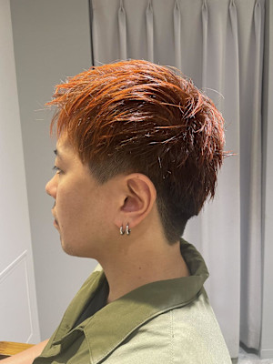 森井唯央　メンズショート/オレンジ