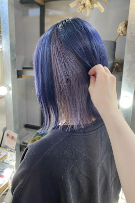 アンブレラカラー/切りっぱなしボブ