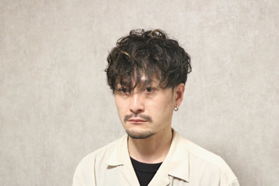 マッシュショート×パーマ