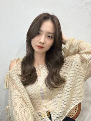 韓国風パーマ/レイヤーカット/コテ巻き風パーマ/パーマ