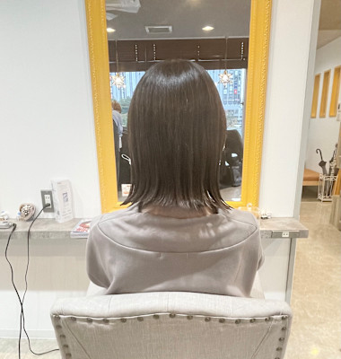 白髪ぼかしカラー×グレージュ