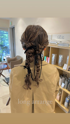 個性派編み下ろし/お呼ばれヘア