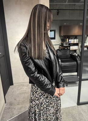 ★ロングストレートに映えるハイライト★