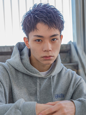 【小久保style】メンズカットツーブロックツイストウルフ