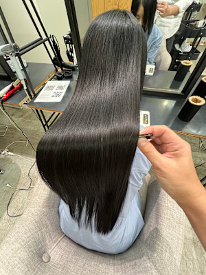 乾かしただけで艶髪