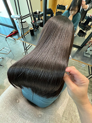 乾かしただけで艶髪