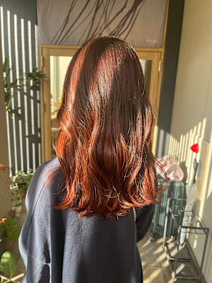 ロング オレンジカラー