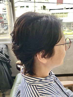 大人ナチュラルパーマメンズ