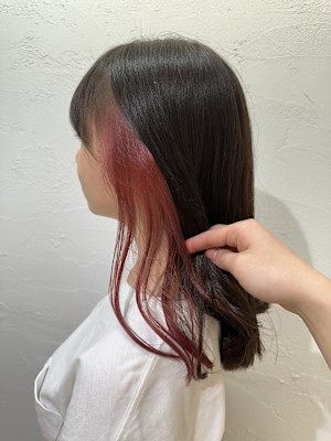 ピンクインナーカラー ダブルカラー 成増