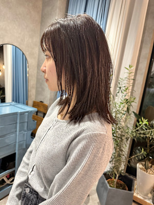 KUsU（クス）×ミディアム×アッシュブラウン