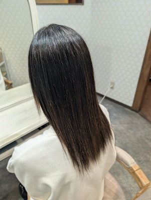エアストレートでサラサラロングに