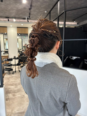 お呼ばれヘアセット