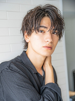 【小久保style】メンズカットツーブロックツイストウルフ