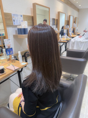 白髪ぼかしハイライトカラー30代40代50代ブルーグレージュ