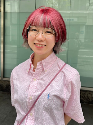 【misaki】ボルドールビー×ホワイトグレージュ