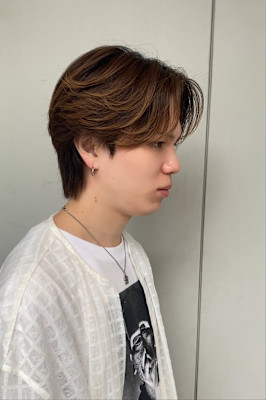 毛流れ質感の綺麗なセンターパート