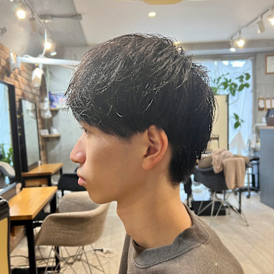 【社会人オススメ】黒髪ナチュラルマッシュ