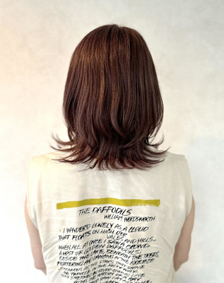 【ブリーチオン・ピンクブラウンカラー】