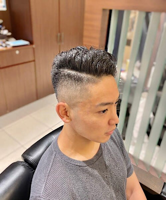 フェード/バーバースタイル/七三分け