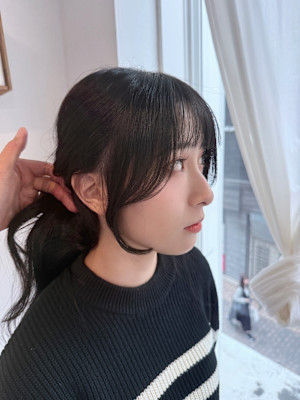 くくっても盛れる◎韓国風顔まわりデザイン