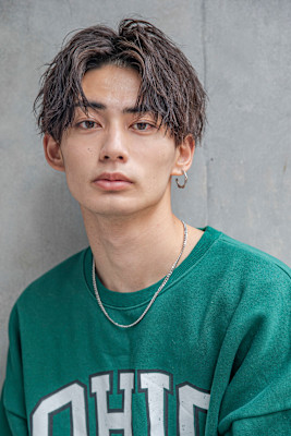 【小久保style】メンズカットツーブロックツイストウルフ