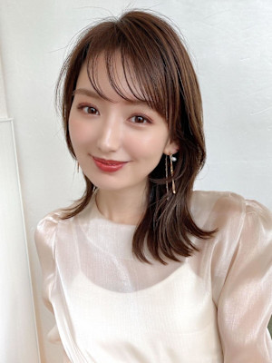 韓国/小顔/レイヤー/前髪あり/20代30代/ネビージュ 