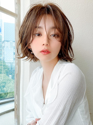  大人ボブ/小顔/ショートボブ/30代40代/ネビージュ