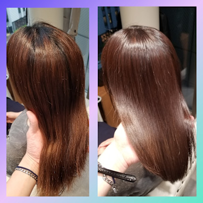 縮毛矯正×メテオカラー