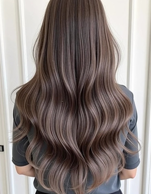 オリーブカラー/ハイライトカラー/セミウェットウェーブ/13