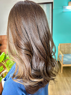 白髪染め×イヤリングカラー