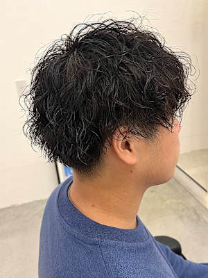 マッシュ波巻きパーマ