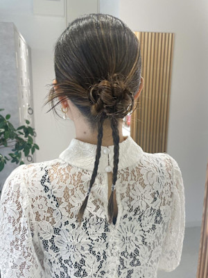 【hinari】#お呼ばれヘア #カチモリヘア