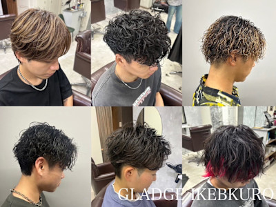 メンズパーマ、メンズカット