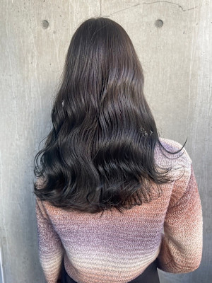 福岡天神/大人かわいい透明感カラー/艶グレージュ/ハイライト