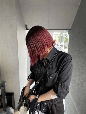 レッドカラー/ワインレッド/ハイトーン/ブリーチ